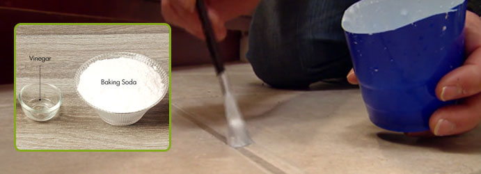 Tile And Grout cleaning With Baking Soda and Vinegar