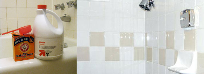 Shower Tile Cleaning With Baking Soda and Bleach